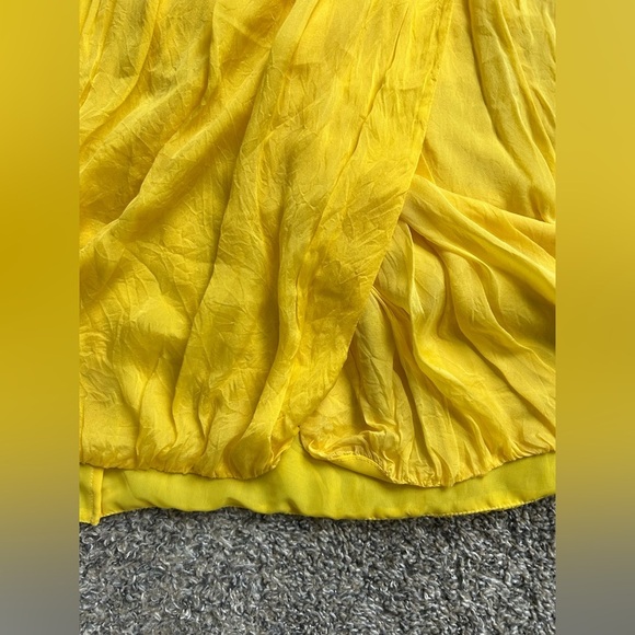 T-bags Los Angeles 100% silk lightweight summer dress balloon hem size small - Picture 4 of 8